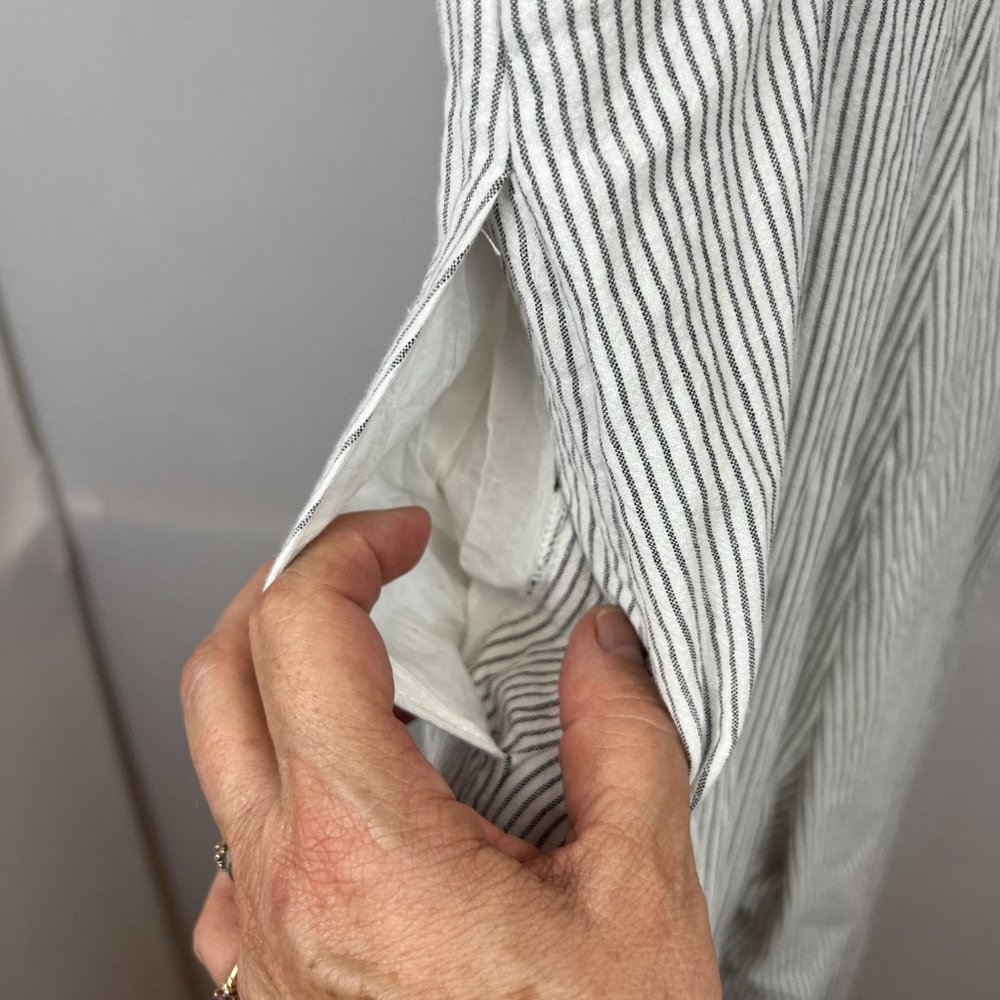 Lulu's Striped Button-Front Jumpsuit - Picture 12 of 16